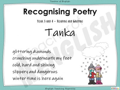 Tanka Poetry - Year 3 and 4 Teaching Resources